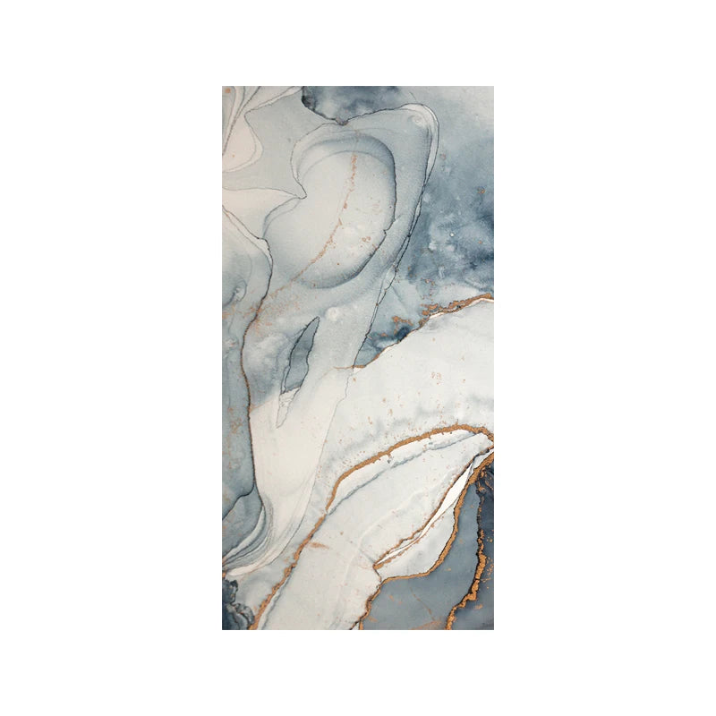 Set of 3Pcs Abstract Golden Blue Liquid Marble Print Wall Art Fine Art Canvas Prints Pictures For Modern Living Room Bedroom Home Office Decor