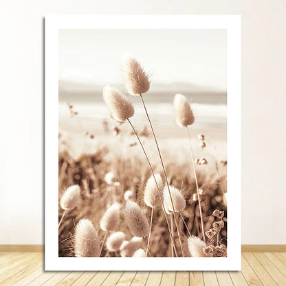 Sandy Beach Sea Grass Landscape Wall Art Fine Art Canvas Prints Pictures Of Calm Gallery Wall Art For Living Room Inspirational Home Decor