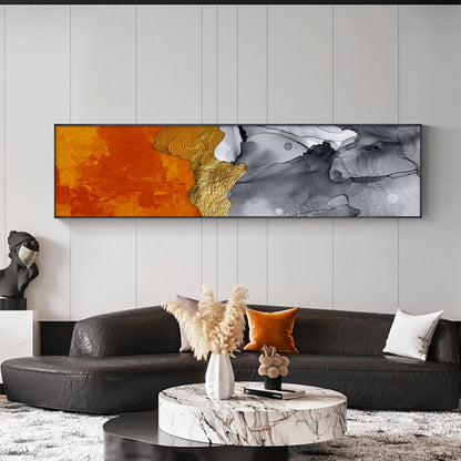 Auspicious Abstract Light Luxury Colorful Wide Format Wall Art Fine Art Canvas Prints Pictures For Above The Sofa Art For Above The Bed