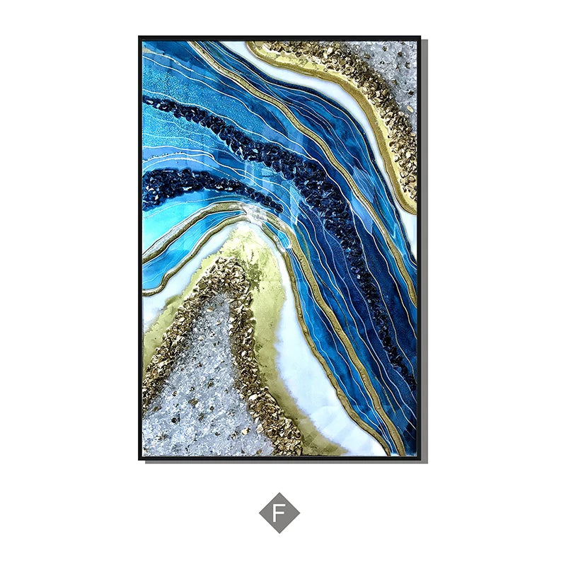 Abstract Black Golden Rings Wall Art Fine Art Canvas Prints Modern Aesthetics Pictures For Living Room Office Boutique Hotel Room Decor