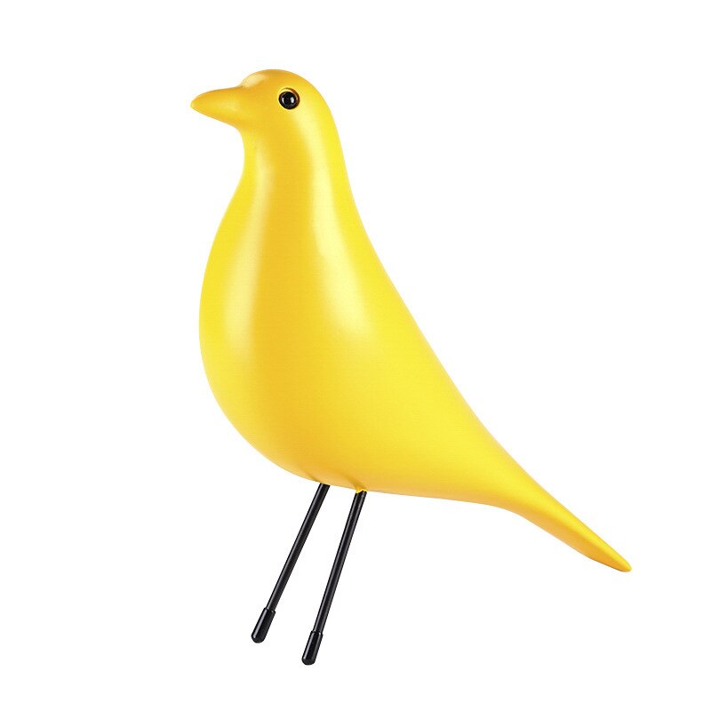 Simple Colorful Bird Figurine Nordic Blackbrid Desktop Ornament Decoration For Living Room Sideboard Office Desk Nordic Home Decor
