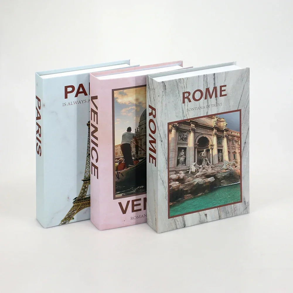 Set of 3Pcs Designer Fashion Faux Books – Decorative Designer Book Props for Coffee Table, Living Room, Hotel Room, Club &amp; Villa Decor