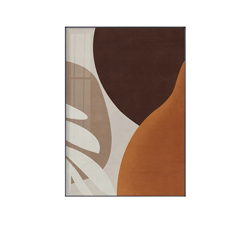 Earthy Tones Modern Abstract Geometric Wall Art Fine Art Canvas Prints Pictures For Living Room Dining Room Contemporary Home Decor