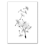 Life Is Beautiful Black & White Minimalist Floral Wall Art Fine Art Canvas Prints Modern Botanical Gallery Wall Art Inspirational Posters For Simple Living