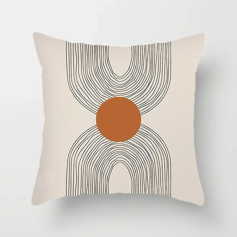 Modern Art Abstract Pattern Decorative Cushion Covers Creative Line Sofa Chair Pillowcases Throw Pillow Case Home Office Decor