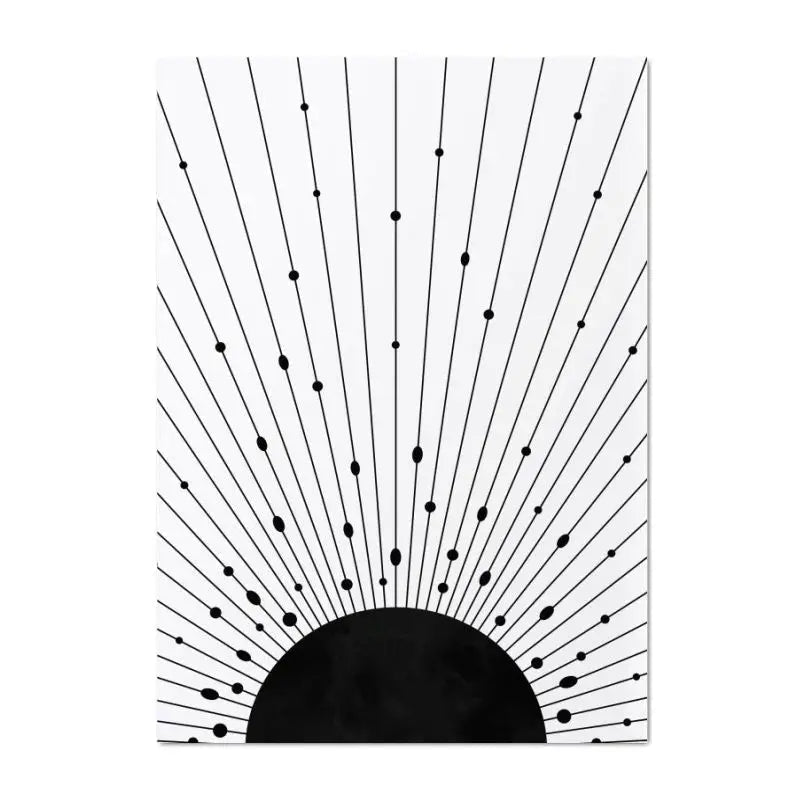 Minimalist Black & Beige Abstract Canvas Wall Art – Geometric Prints for Modern Apartment Living Room Dining Room Bedroom Art Decor