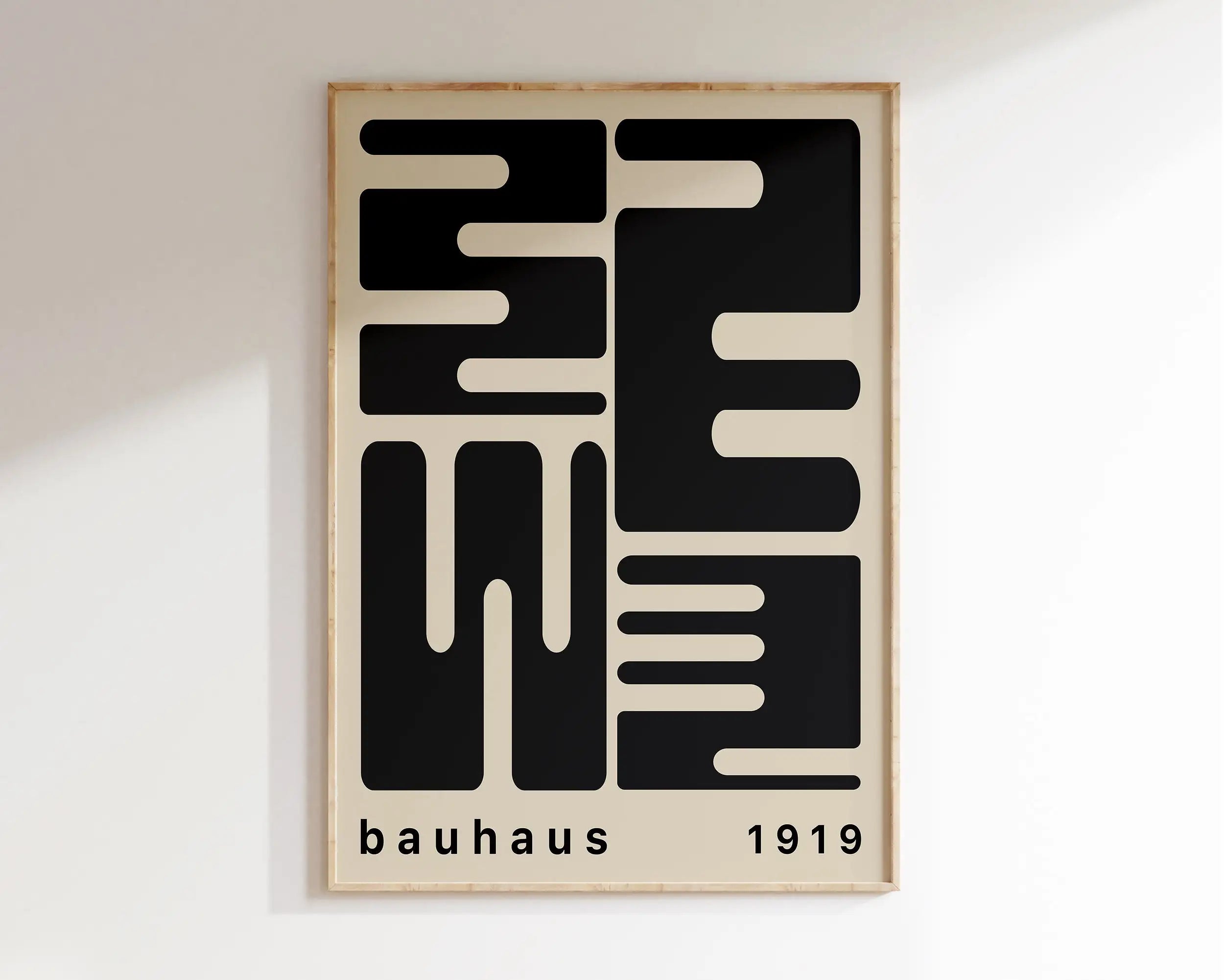 Colorful Vintage Retro Geometric Abstract Bauhaus Expo Art Gallery Poster Wall Art Fine Art Canvas Prints Pictures For Living Room Home Office Decor