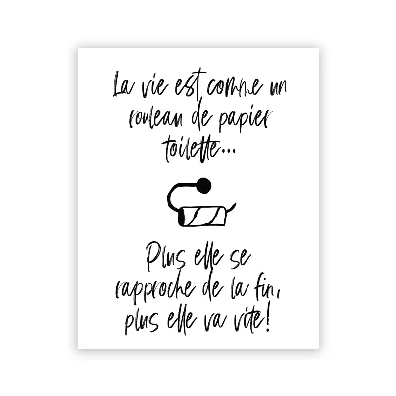 French Quotes Amusing Bathroom Rules WC Wall Art Fine Art Canvas Prints Typographic Quotations Black White Pictures Posters For Bathroom Toilet Room WC Wall Decor 2025