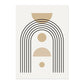 Modern Geometric Wall Art Abstract Line Shape And Form Fine Art Canvas Prints Black Beige Terracotta Pictures For Living Room Decor