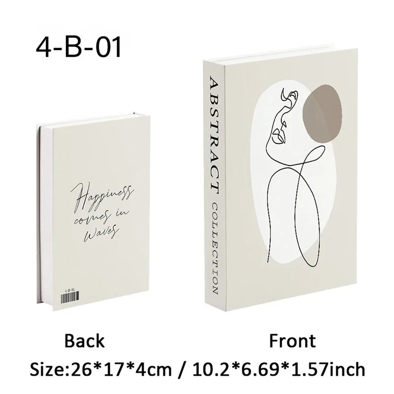Trendy Chic Faux Books – Decorative Book Storage Boxes with Stylish Covers for Coffee Table Scandinavian Style Contemporary Home Décor