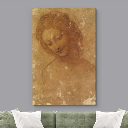 Classic Painting Vitruvian Man, Study of Proportions by Leonardo da Vinci Fine Art Canvas Print Famous Paintings Wall Art Home Office Decor