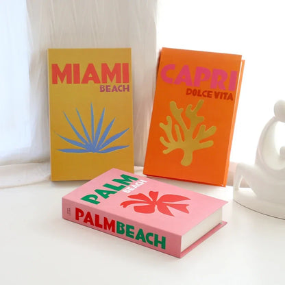 Set of 3Pcs Designer Fashion Faux Books – Decorative Designer Book Props for Coffee Table, Living Room, Hotel Room, Club &amp; Villa Decor