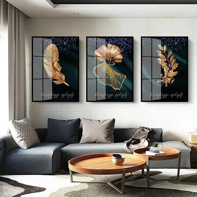 Auspicious Golden Birds In The Flowing Moonlight Landscape Wall Art Fine Art Canvas Prints Modern Pictures For Living Room Dining Room Bedroom Art