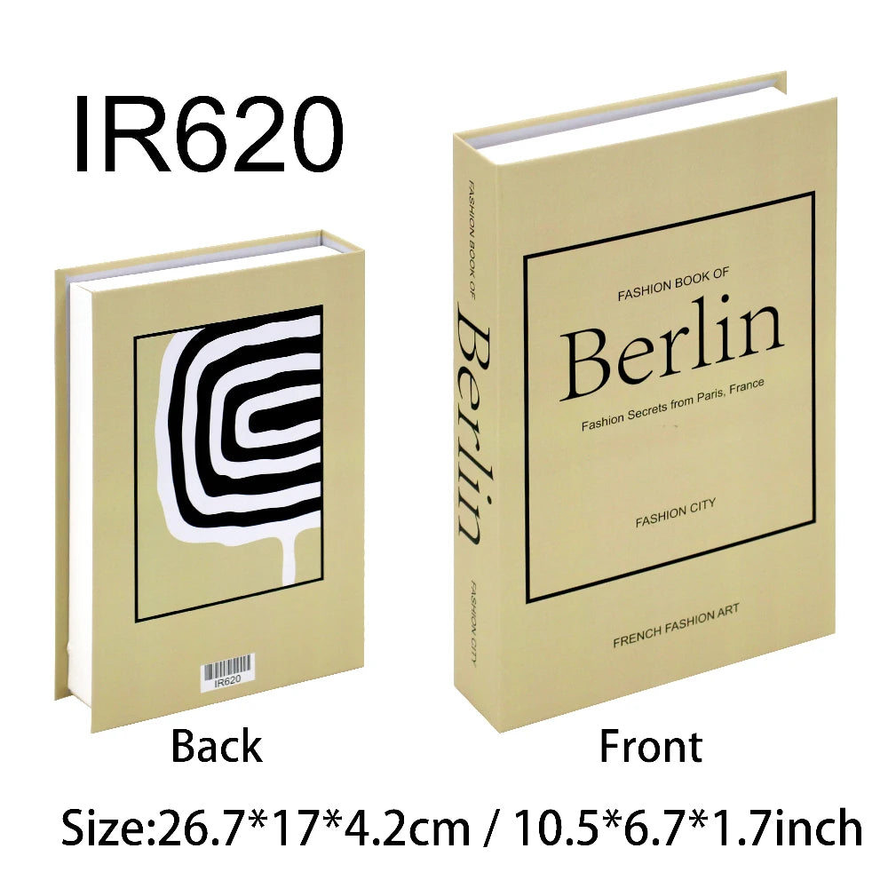 Fashion Art Style Faux Books Coffee Table Decor Book Box Storage Boxes Luxury Practical Ornamental Decoration For Modern Home Decor
