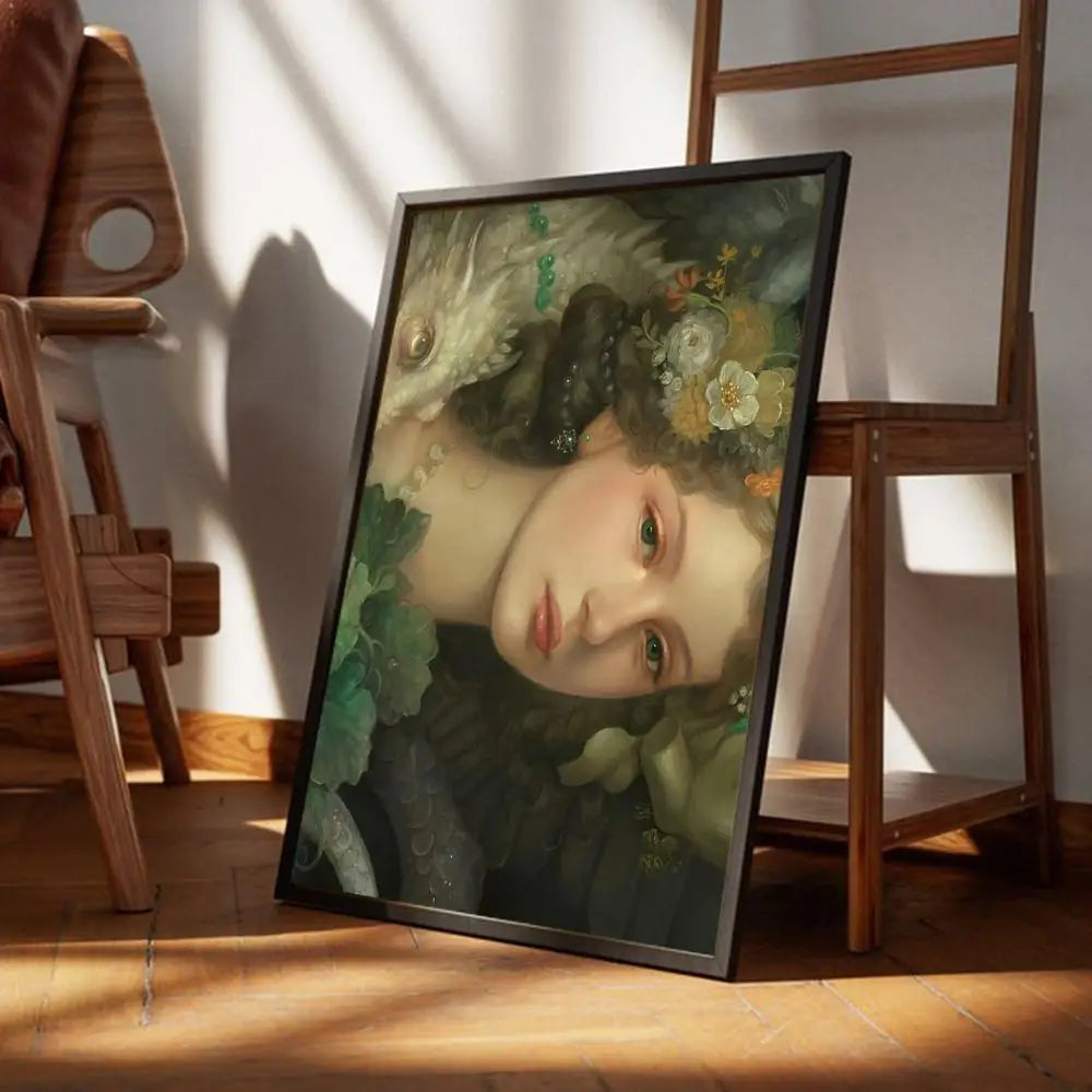 Vintage Portrait Classic Fine Art Canvas Prints Famous Paintings Wall Art Posters Pictures For Living Room Dining Room Bedroom Art Decor