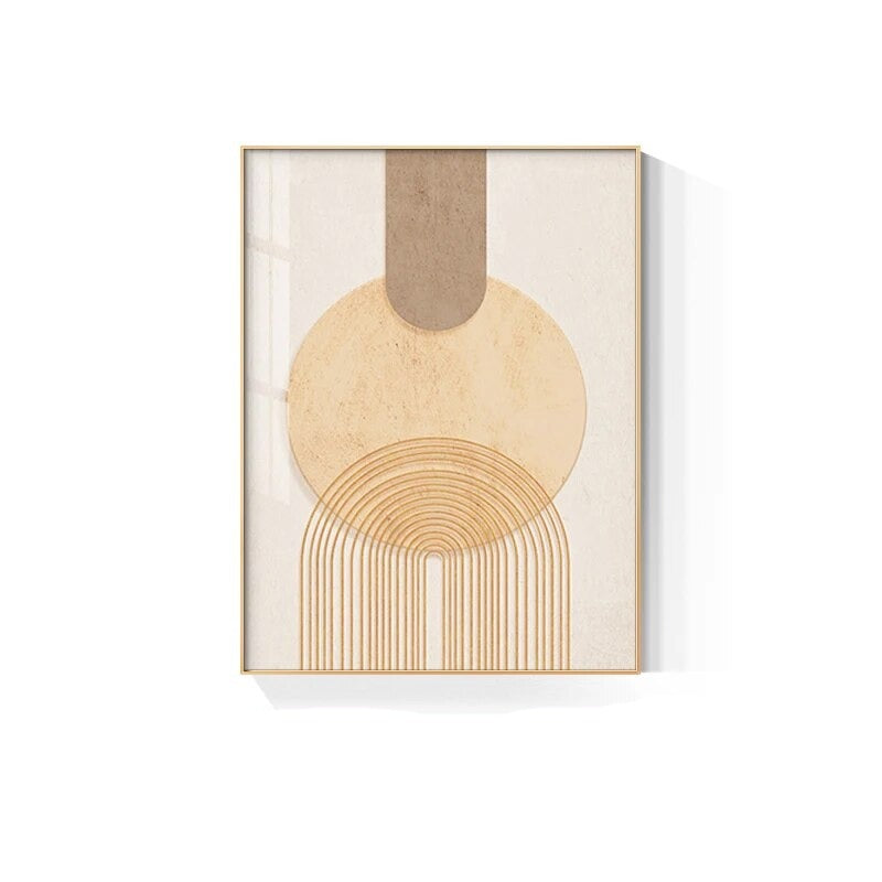 Neutral Colors Abstract Fashion Wall Art Green Orange Beige Figure Art Line Art Canvas Prints For Bedroom Living Room Boutique Salon Decor