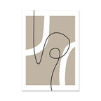 Minimalist Black Beige White Abstract Line Art Fine Art Canvas Prints Pictures For Living Room Dining Room Home Office Interior Decor