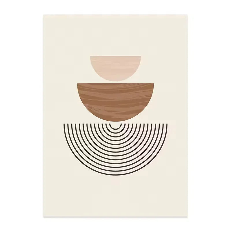 Neutral Colors Minimalist Geometric Lines Wall Art Fine Art Canvas Prints Pictures For Living Room Dining Room Nordic Art For Modern Apartment
