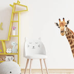 Cute Giraffe Nursery Animal Wall Sticker For Kid's Bedroom Removable Peel & Stick PVC Wall Decal Mural For Creative DIY Home Decor