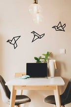 * Featured Sale * Set of 3Pcs Iron Geometric Birds 3d Wall Decoration For Nordic Living Room Dining Room Bedroom Wall Decor