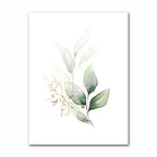 Minimalist Tropical Botanical Wall Art Fine Art Canvas Prints Green Leaves Posters Pictures For Living Room Dining Room Gallery Wall Art Decor 2024 001