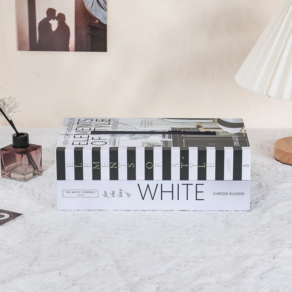 Luxury Faux Book Tissue Box – Sophisticated Tabletop Accent & Storage Solution For Upscale Boutique Home Decor