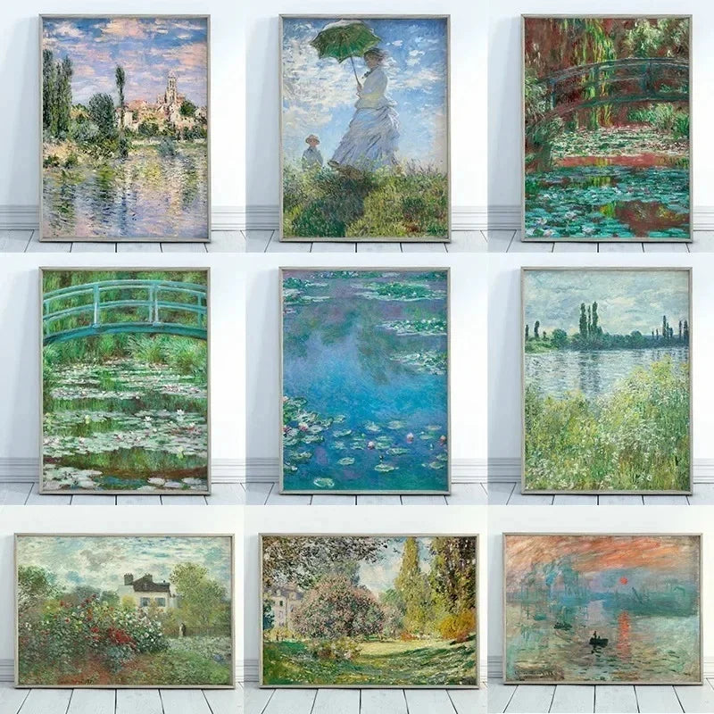 Famous Paintings Impressionist Abstract Landscape Wall Art Fine Art Canvas Prints For Living Room, Bedroom & Home Décor