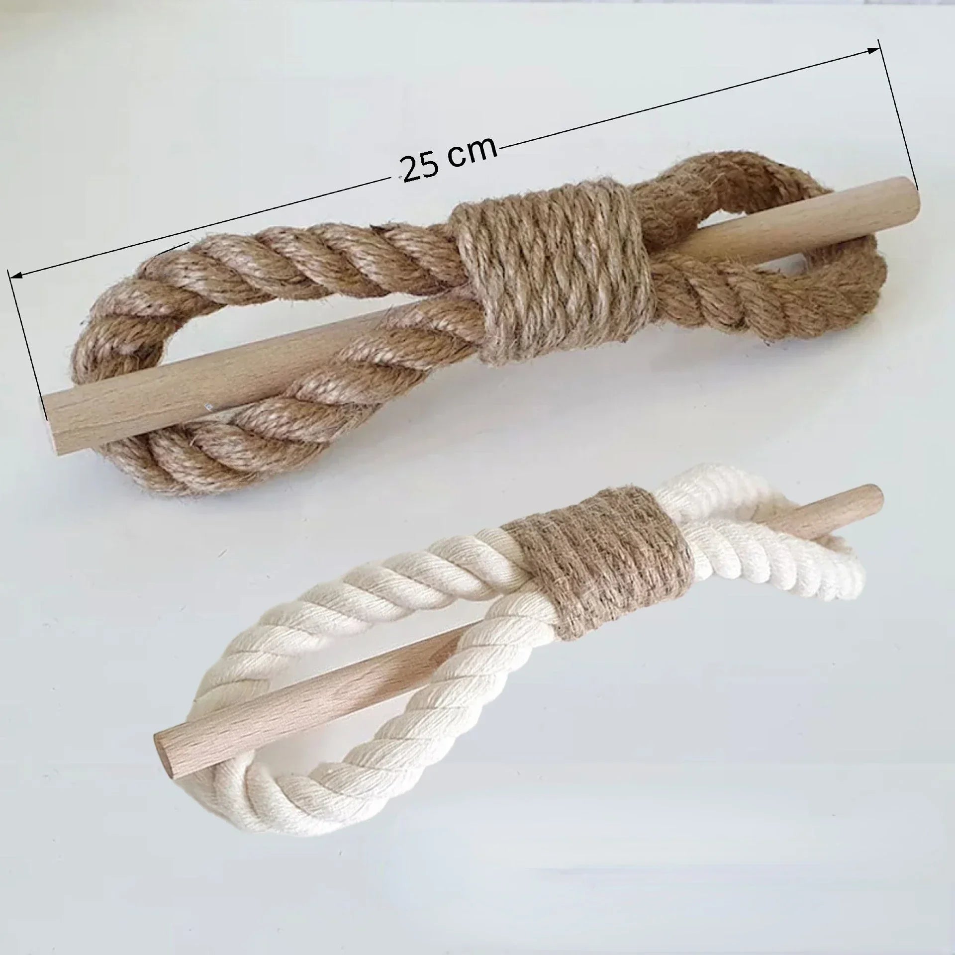 Natural Wood Hemp Rope Curtain Tie Binding Decoration For Living Room Bedroom Dining Room Curtains Nordic Style Home Decor For Simple Living