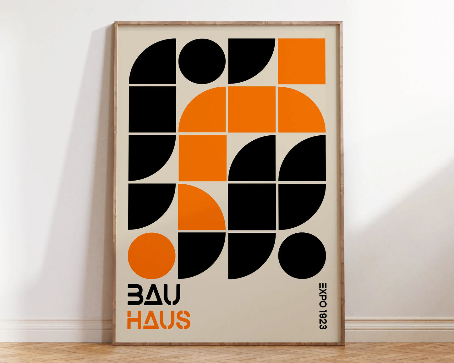 Colorful Vintage Retro Geometric Abstract Bauhaus Expo Art Gallery Poster Wall Art Fine Art Canvas Prints Pictures For Living Room Home Office Decor