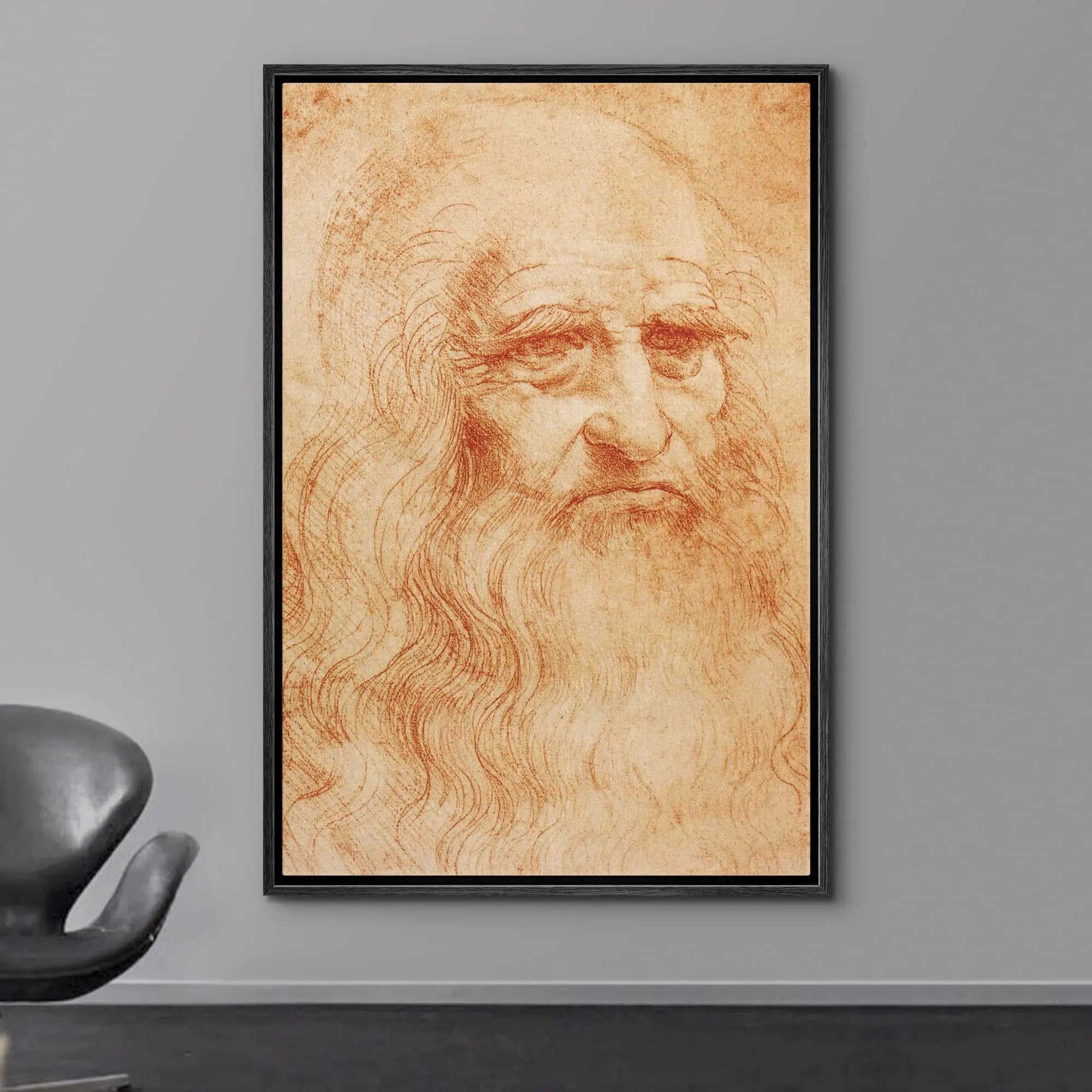 Classic Painting Vitruvian Man, Study of Proportions by Leonardo da Vinci Fine Art Canvas Print Famous Paintings Wall Art Home Office Decor
