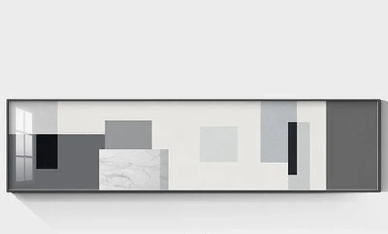 Minimalist Black White Color Block Abstract Wall Art Fine Art Canvas Prints Wide Format Pictures For Above The Sofa Modern Art For Above The Bed