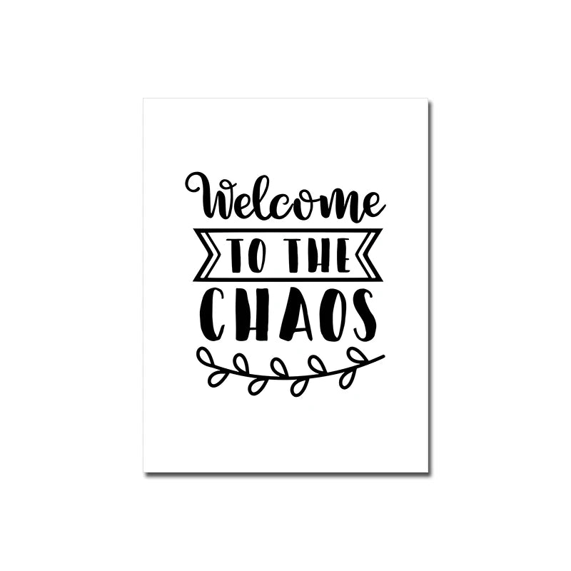 Love Family Home Happy Quotes Posters Canvas Prints Wall Art Black White Minimalist Quotation Pictures For Kitchen Living Room Family Room Home Decor