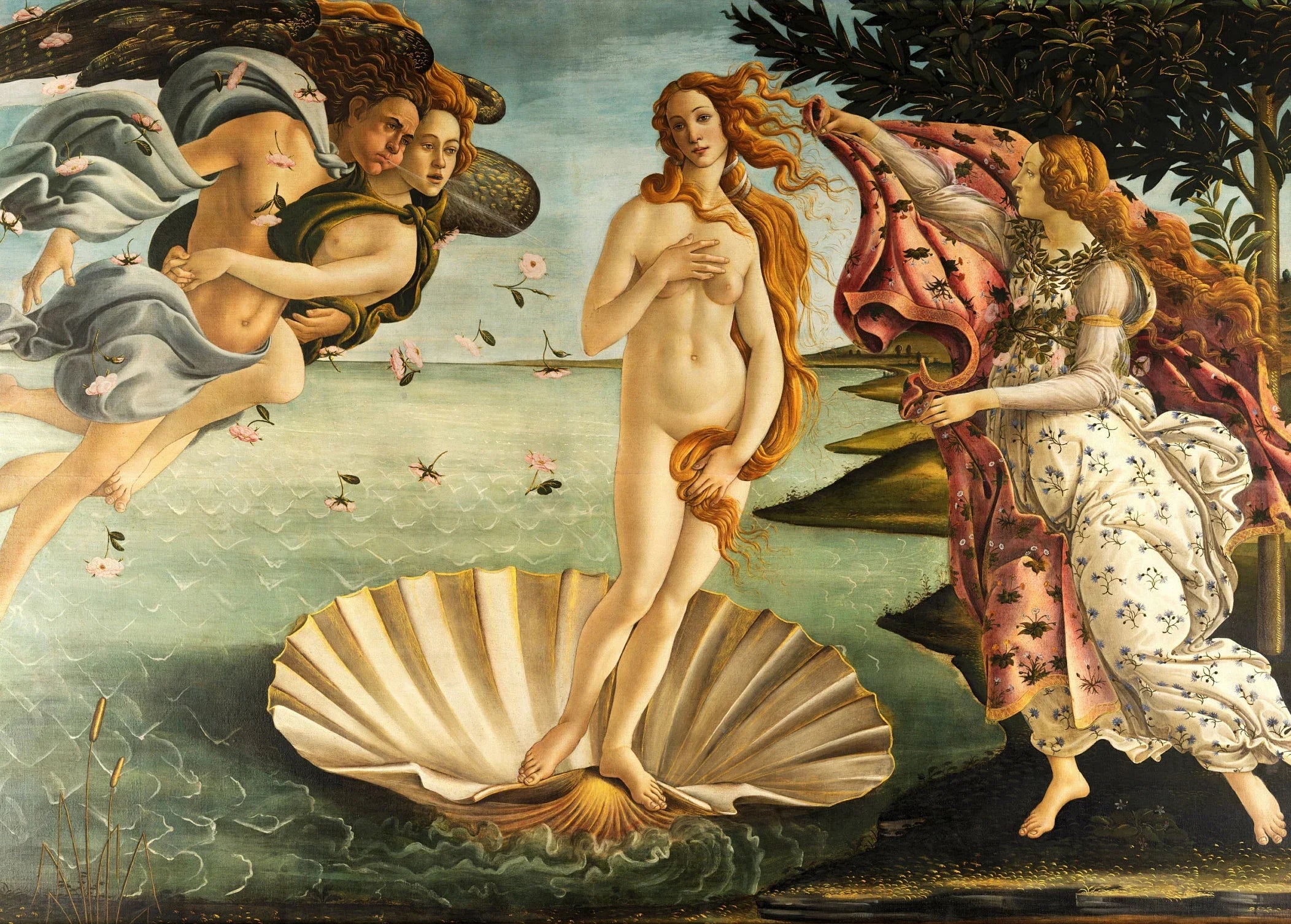 Vintage Old Classics Masterpiece Wall Art Fine Art Canvas Prints – The Swing & Birth of Venus Prints Pictures For Living Room Dining Room