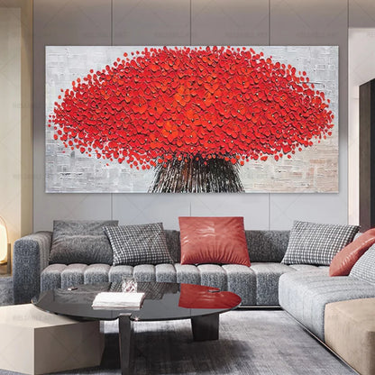 Modern Abstract Flower Tree Wall Art Fine Art Canvas Prints Large Sizes Pictures For Living Room Bedroom Home Office Art Decor