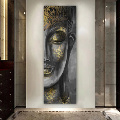 Tall Format Buddha Poster Wall Art Fine Art Canvas Prints Inspirational Pictures For Entrance Hall Living Room Spa Home Office Art Decor