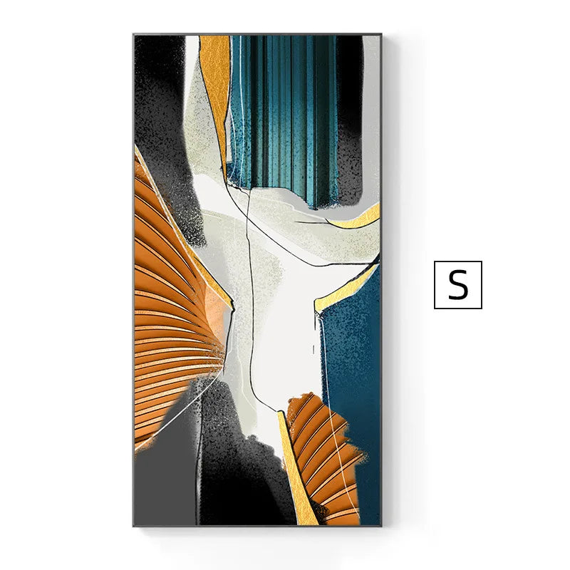 Modern Abstract Nordic Wall Art Fine Art Canvas Prints Posters Colorful Art For Living Room Dining Room Foyer Light Luxury Interior Decoration