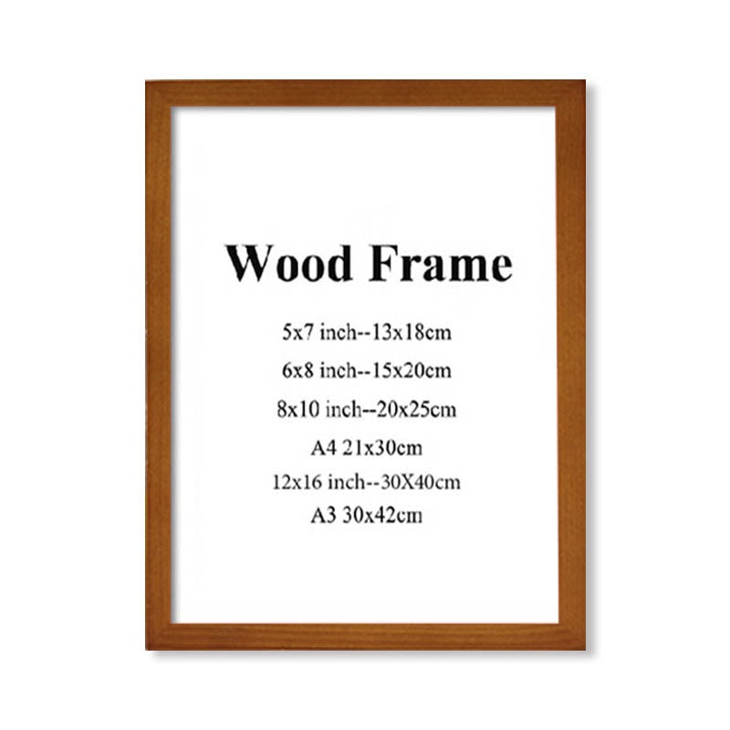 A3 A4 Size Wood Picture Frame - Modern and Stylish Frame for Canvas Pr –