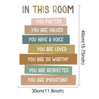 Kids’ Inspirational Affirmations Wall Stickers – Removable Peel & Stick Vinyl Wall Decals for Kid's Bedroom Decor