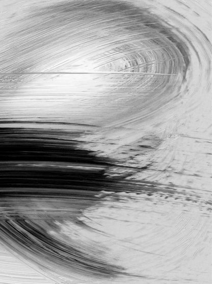 Flowing Brush Strokes Abstract Wall Art Fine Art Canvas Prints Black and White Pictures For Modern Apartment Living Room Bedroom Art For Contemporary Interiors