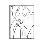 Minimalist Buddha Poster Lotus Wall Art Line Art Fine Art Canvas Prints Inspirational Meditation Pictures For Living Room Salon Spa Wall Decor