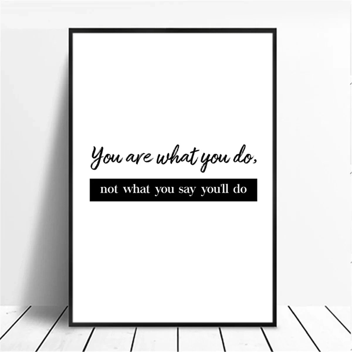 Positive Energy Black & White Quote Poster Wall Art Fine Art Canvas Prints Minimalist Motivational Quotation Pictures For Inspirational Home Decor
