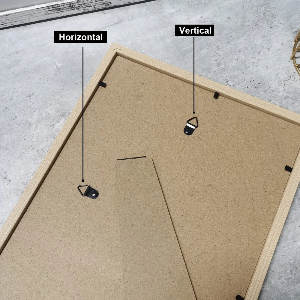 3Pcs Wooden Picture Frame For Canvas Prints Nordic Style Black White Natural Wood Photo Frame For 21x30cm 20x25cm 15x20cm 13x18cm Canvas Prints