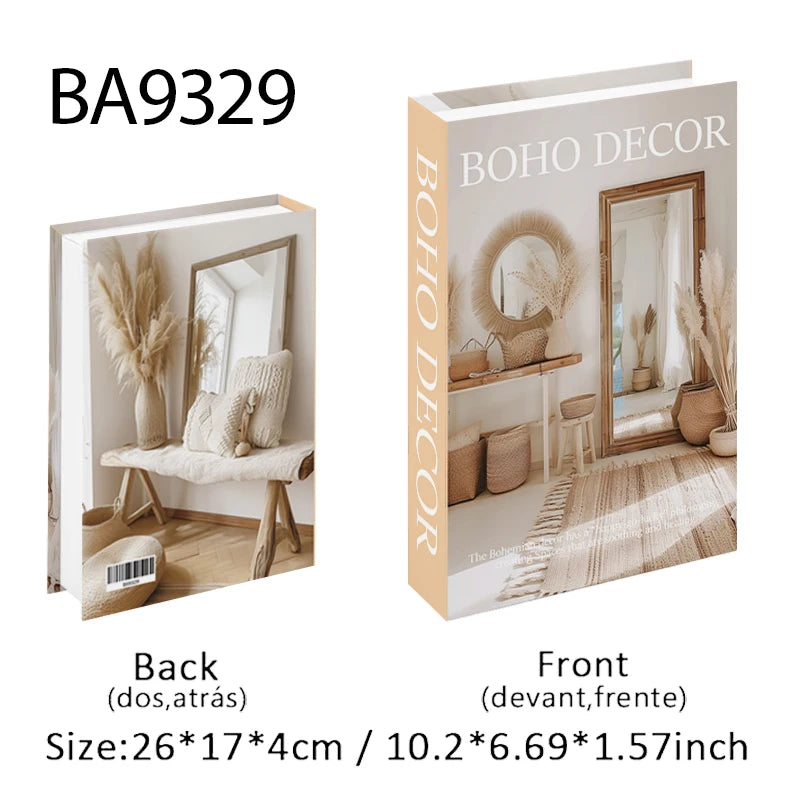 Trendy Chic Faux Books – Decorative Book Storage Boxes with Stylish Covers for Coffee Table Scandinavian Style Contemporary Home Décor