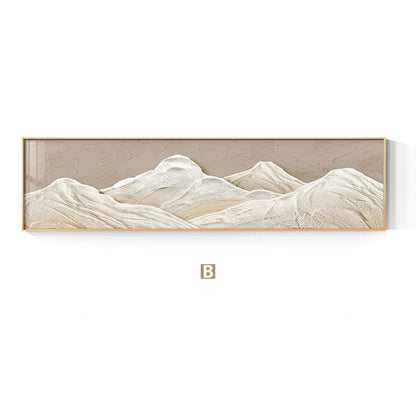 White Mountain Wide Format Abstract Wall Art Fine Art Canvas Prints For Bedroom Pictures For Above The Bed Art For Above The Sofa