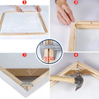 DIY Gallery Mount Picture Framing Kit Wooden Stretcher Bars Pine Wood Picture Frame For Framing Canvas Prints 180x90cm, 200x100cm etc