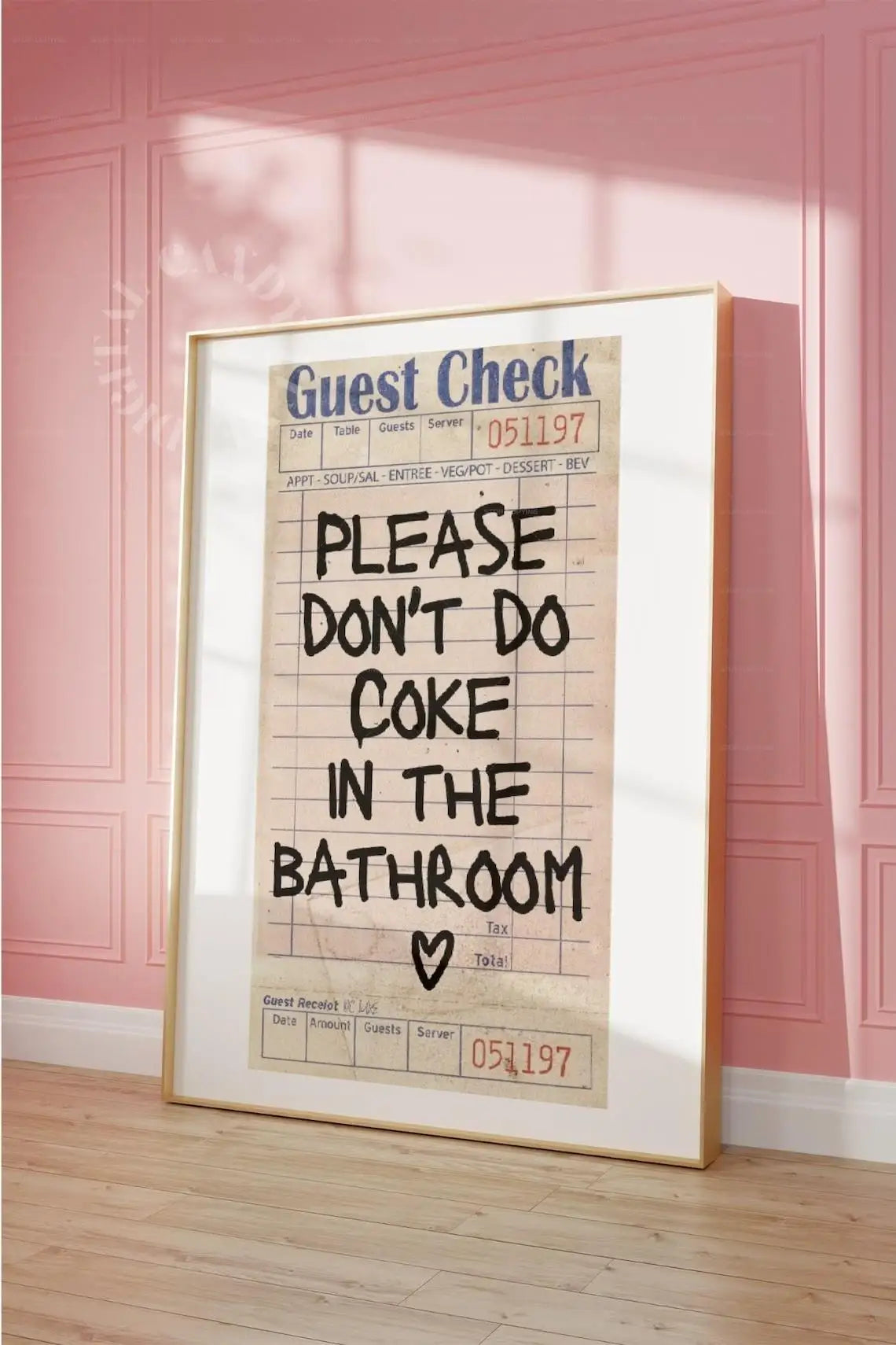 Cheeky Cute Pink Retro Bathroom Wall Art Fine Art Canvas Prints Letters and Quotes Pictures For Bathroom Living Room Guest Room Home Decor