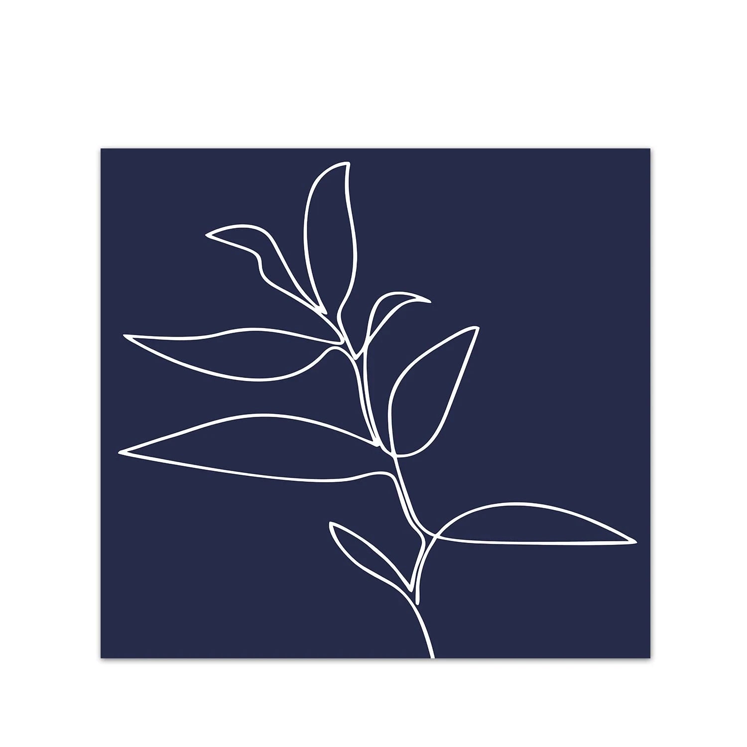 Blue Black Minimalist Geometric Line Art Wall Art Fine Art Canvas Prints Inspirational Quote Pictures For Living Room Bedroom Home Office Decor