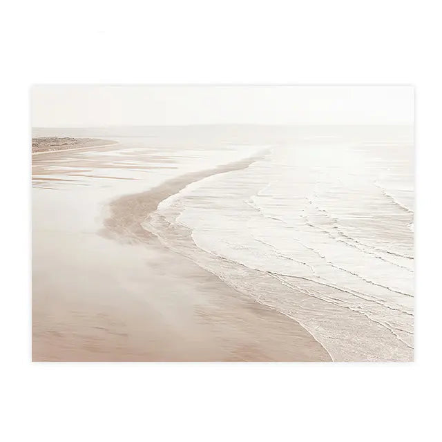 Simple Sea Grass Seascape Landscape Wall Art Fine Art Canvas Prints Minimalist Gallery Pictures Of Calm For Living Room