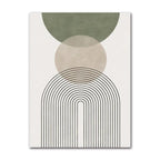 Sage Green Abstract Geometric Botanic Wall Art Fine Art Canvas Prints Pictures For Living Room Dining Room Foyer Art For Contemporary Interiors 2025