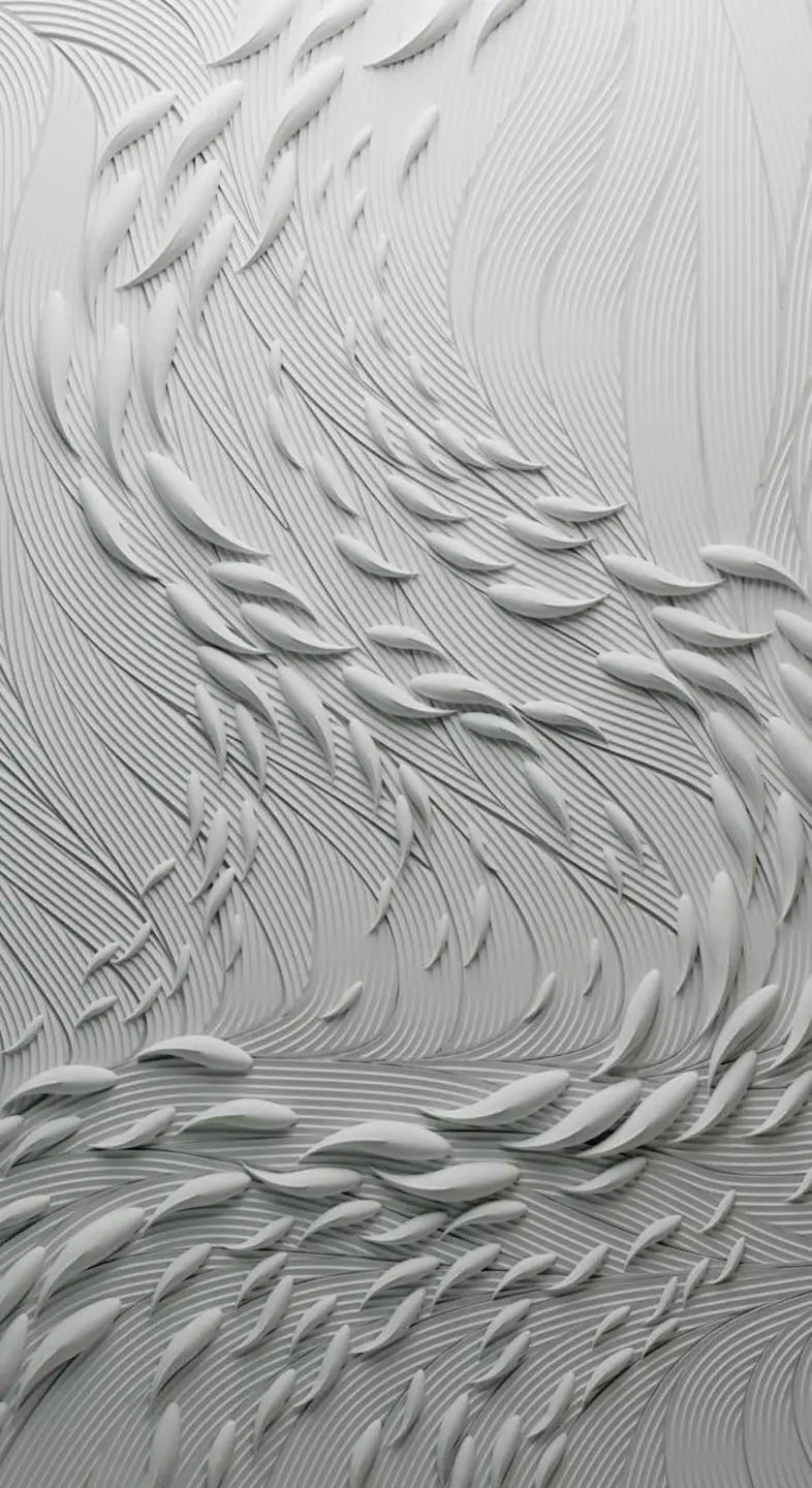 Large Format Abstract 3D Textural Visualization Canvas Print Wall Art Minimalist Pictures For Modern Apartment Reception Entryway Foyer Art Decor